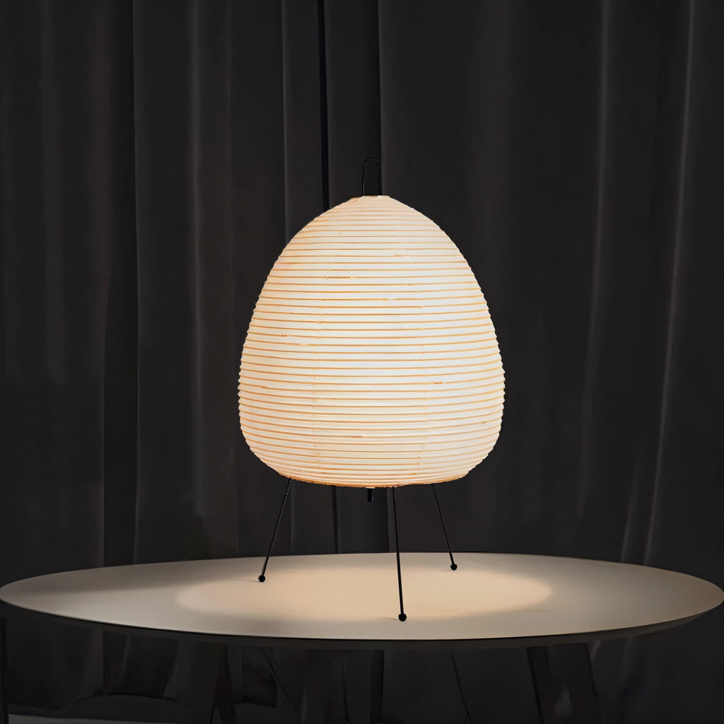 Minimalist LED Paper Lamp – Japanese Table Light