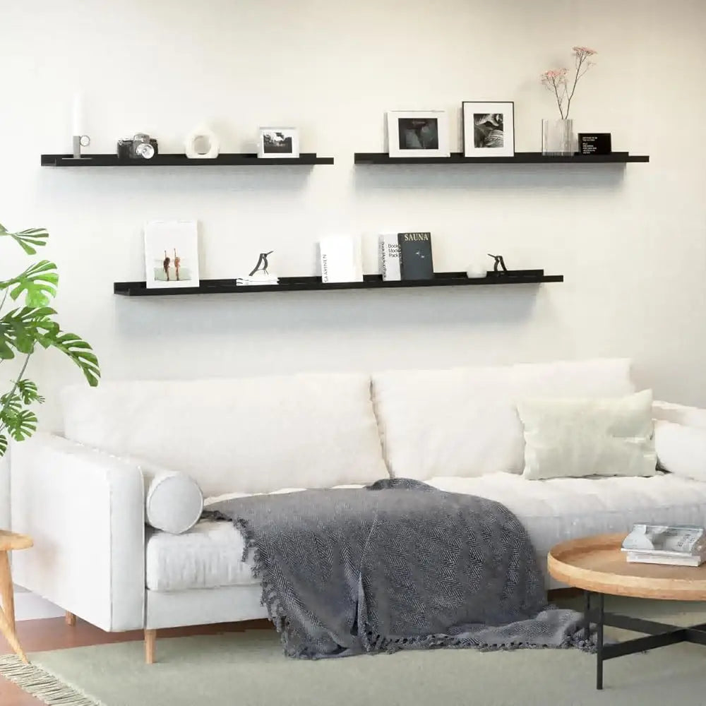 Floating Wall Shelves – Modern Ledge Set for Bedroom