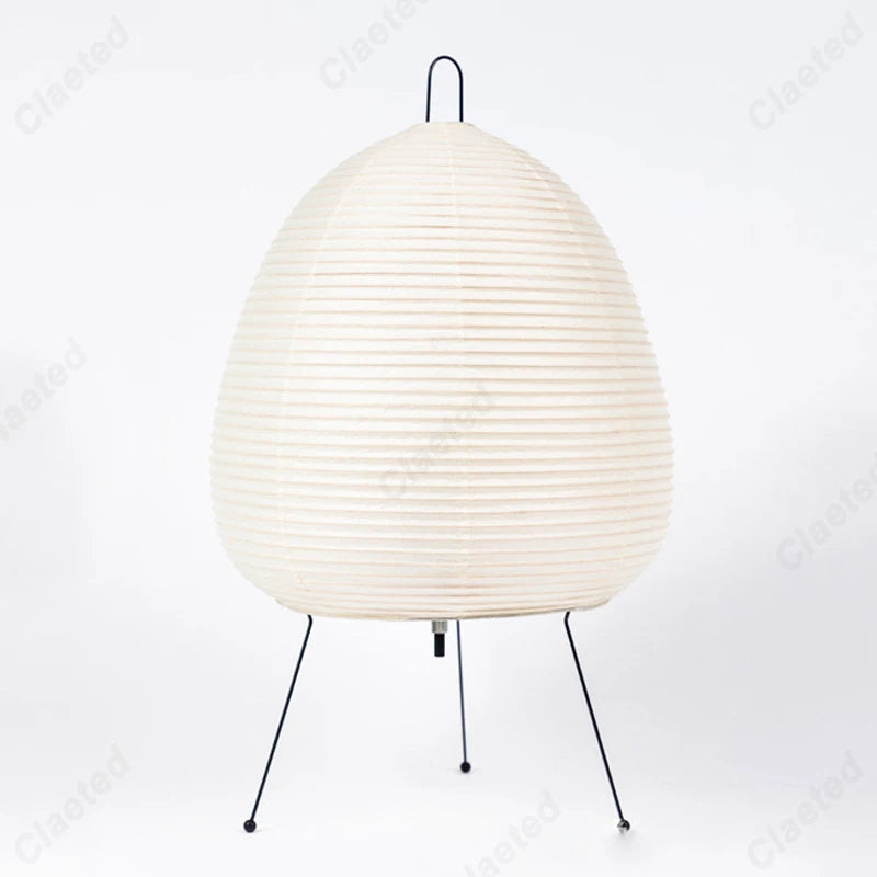 Minimalist LED Paper Lamp – Japanese Table Light