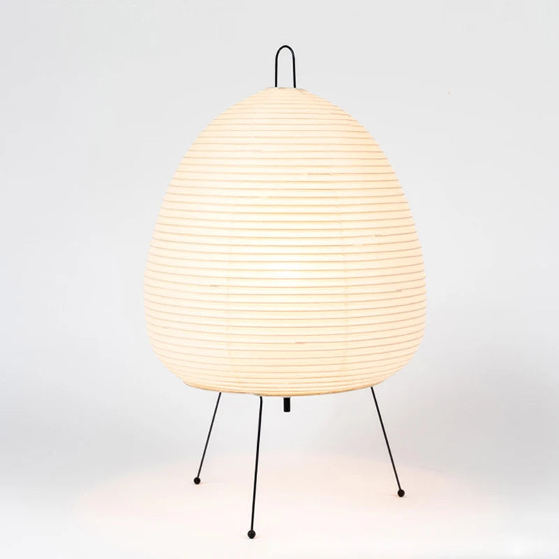 Minimalist LED Paper Lamp – Japanese Table Light