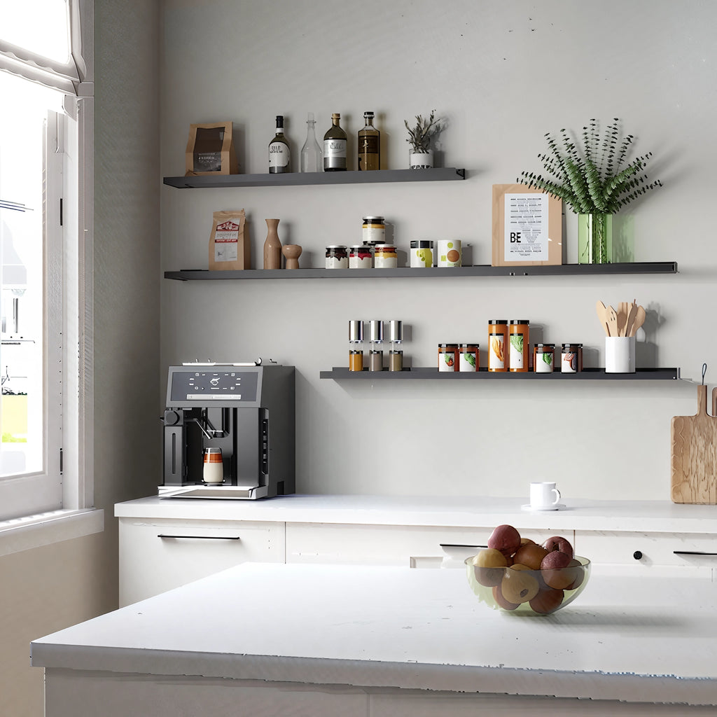 Floating Wall Shelves – Modern Ledge Set for Bedroom