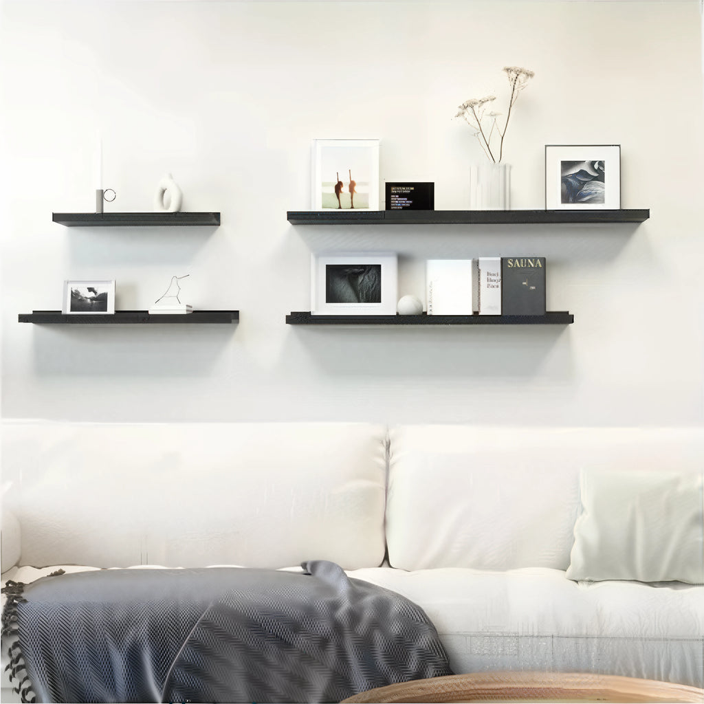 Floating Wall Shelves – Modern Ledge Set for Bedroom