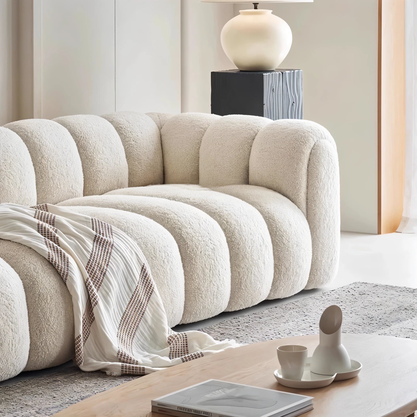 Minimalist Lounge Puff Sofa — Nordic Relaxation Chair